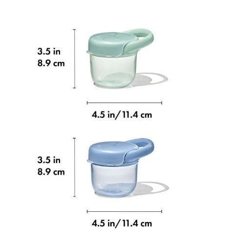 Snack Cup with Lid 2 Pack - OXO TOT (Opal/Dusk)