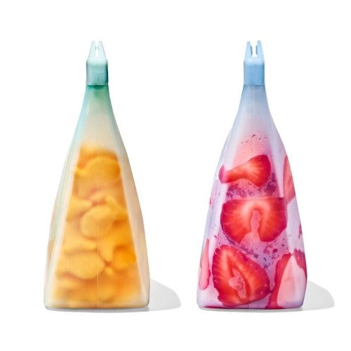 Silicone Reusable Bags 2 Piece Stand Up Cup Set - OXO TOT