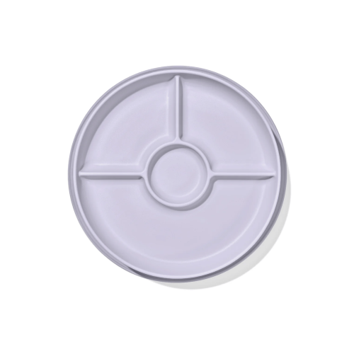 Stick & Stay Divided Plate - OXO TOT (Lilac)