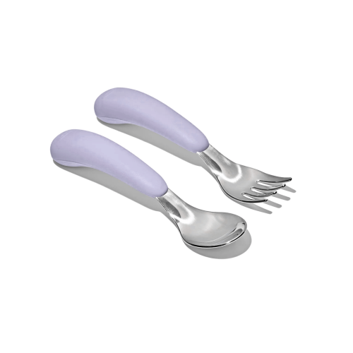 On-The-Go Fork And Spoon Set - OXO TOT (Lilac)