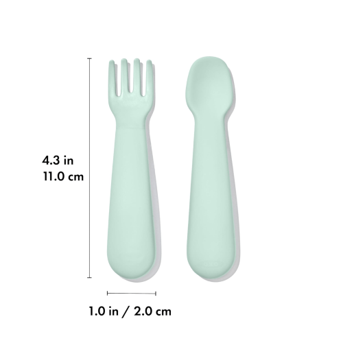 Mini Fork & Spoon Set - OXO TOT (Opal)