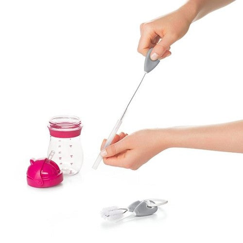 Straw & Sippy Cup Cleaning Set - OXO TOT (Pebble)