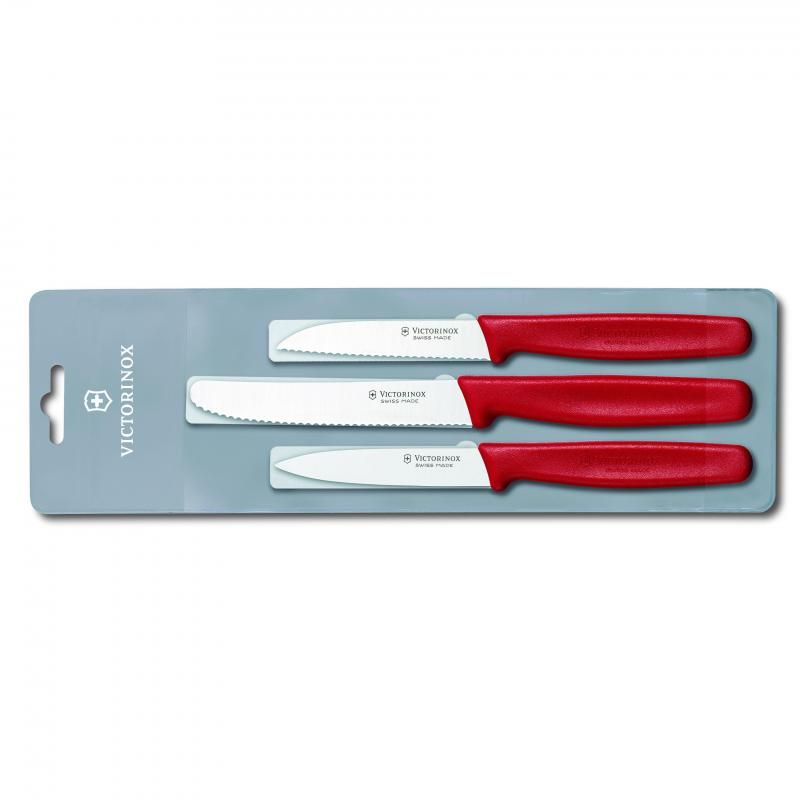 Victorinox Paring Knife 3 Piece Set | Red