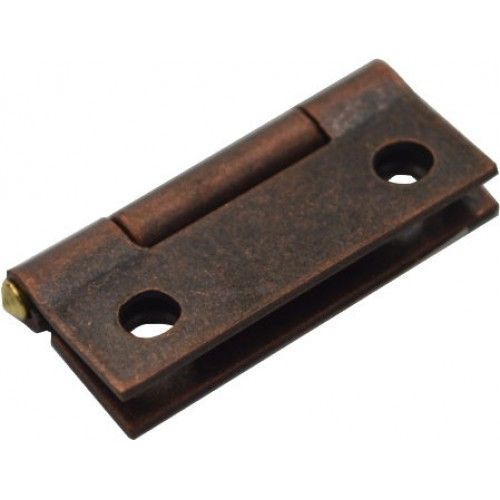 Durable 37mm steel butt hinge with fixed brass pin and chic Florentine bronze finish for enhanced door functionality.