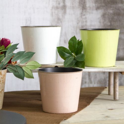 Florist - Plastics - Antique Pot Round Light Green