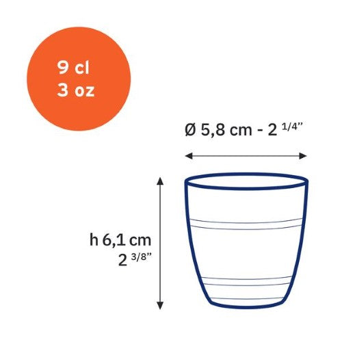 Duralex Gigogne Tumbler 90ml - Set 6
