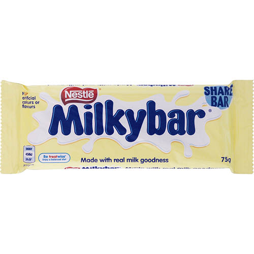 Nestle Milkybar White Chocolate Share Bar 24 x 75g