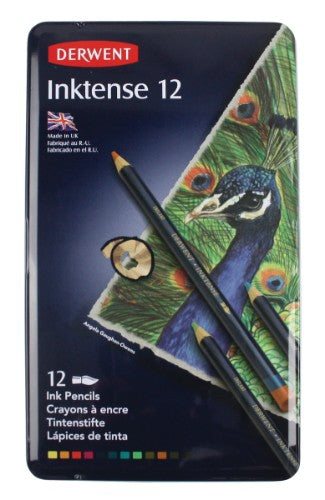 Derwent Inktense Pencils - Assorted Tin of 12