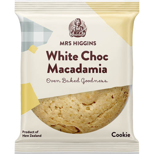 Higgins White Choc Macadamia Cookie 9 x 85g