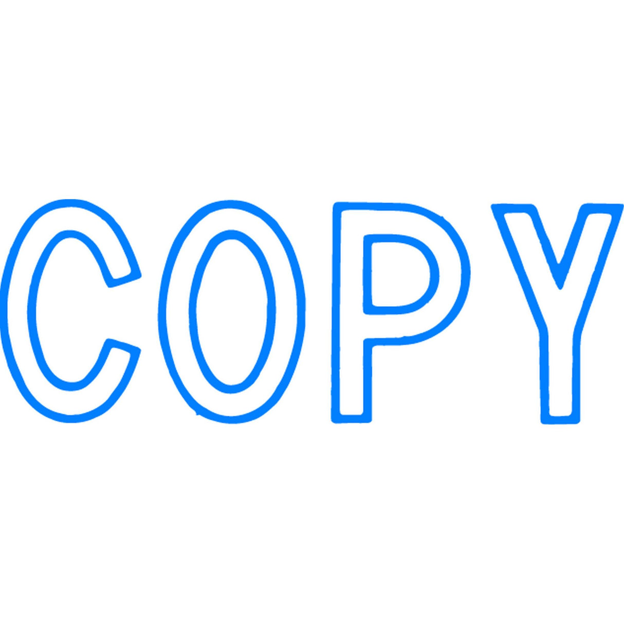 Xstamper Cx-Bn 1006 Copy Blue pre-inked stamp for high-volume use, delivering up to 1 million clear impressions.