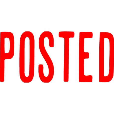 Xstamper Cx-Bn 1047 Posted Red stamp for clear, durable marking on documents with up to 1 million impressions.