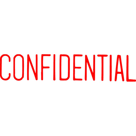 Xstamper Cx-Bn 1130 Confidential Red pre-inked stamp for secure document marking, delivers 100,000 precise impressions.