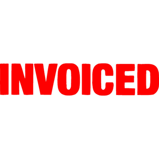 Xstamper Cx-Bn 1532 Invoiced Red stamp, pre-inked and durable for efficient invoicing with vibrant ink and 1 million impressions.