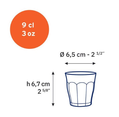 Duralex Picardie Tumbler 90ml - Set 4