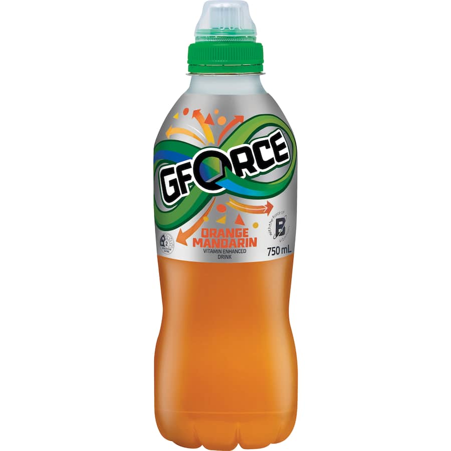 G Force Sports Drink Orange & Mandarin Sipper top 750mL