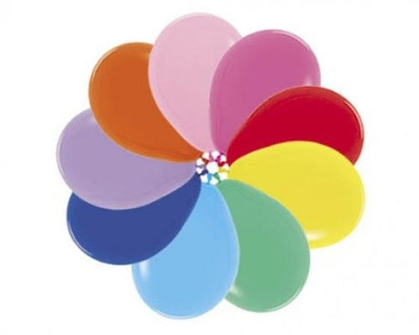 Vibrant 6-pack of 45cm assorted latex balloons for stylish celebrations and events.