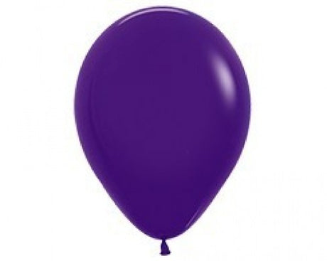 Pack of 6 vibrant purple violet latex balloons, 45cm, ideal for festive occasions and event decor.