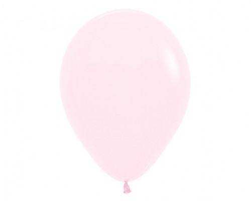 Pack of 25 pastel matte pink latex balloons, 30cm, perfect for elegant celebrations and festive decorations.