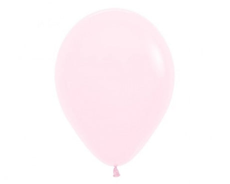 Pack of 25 pastel matte pink latex balloons, 30cm, perfect for elegant celebrations and festive decorations.