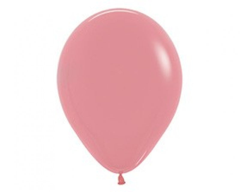 Pack of 50 12cm rosewood latex balloons, perfect for adding elegance to any celebration.