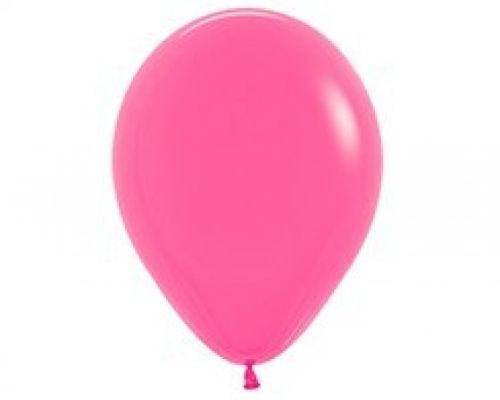 Pack of 6 Sempertex 45cm fuchsia latex balloons, perfect for vibrant party decorations and celebrations.