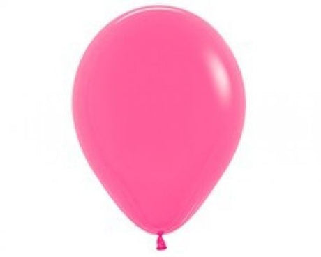 Pack of 6 Sempertex 45cm fuchsia latex balloons, perfect for vibrant party decorations and celebrations.