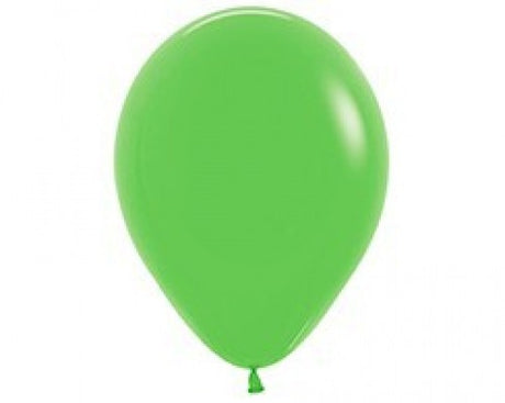 Vibrant lime green latex balloons, 45cm, pack of 6, perfect for celebrations and party decorations.
