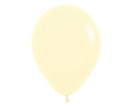 90cm pastel matte yellow latex balloons in a 2-pack, perfect for celebrations and stylish decorations.