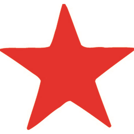 Xstamper Ce-16 11309 Star Red pre-inked stamp for clear impressions, durable and re-inkable, ideal for labeling and crafting.