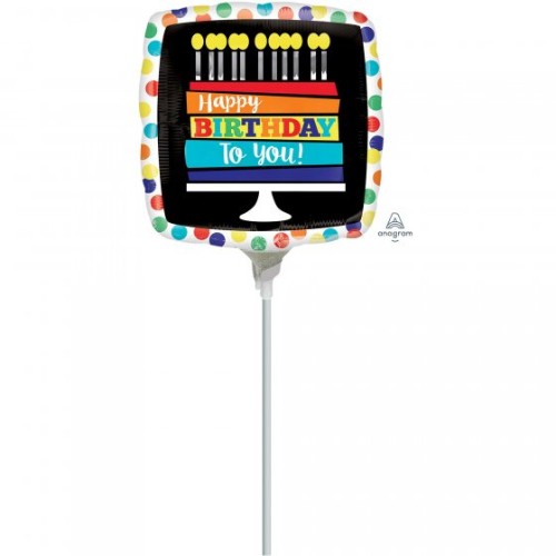 Vibrant 9 Happy Birthday Rainbow Cake, perfect for celebrations with a delicious moist taste and stunning design.
