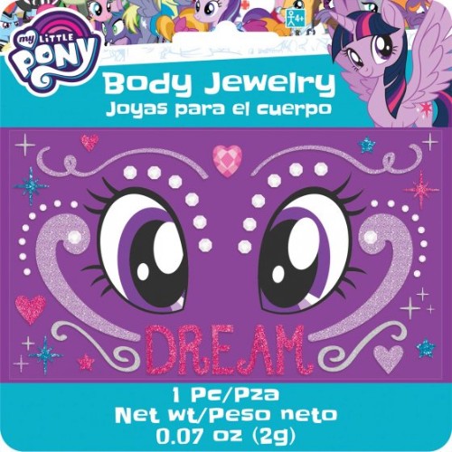 Vibrant My Little Pony body jewelry set of 24, perfect for creative play and fashionable fun for kids.