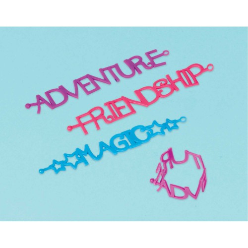 Colorful My Little Pony rubber bracelets set of 6, featuring popular characters for fans of all ages.