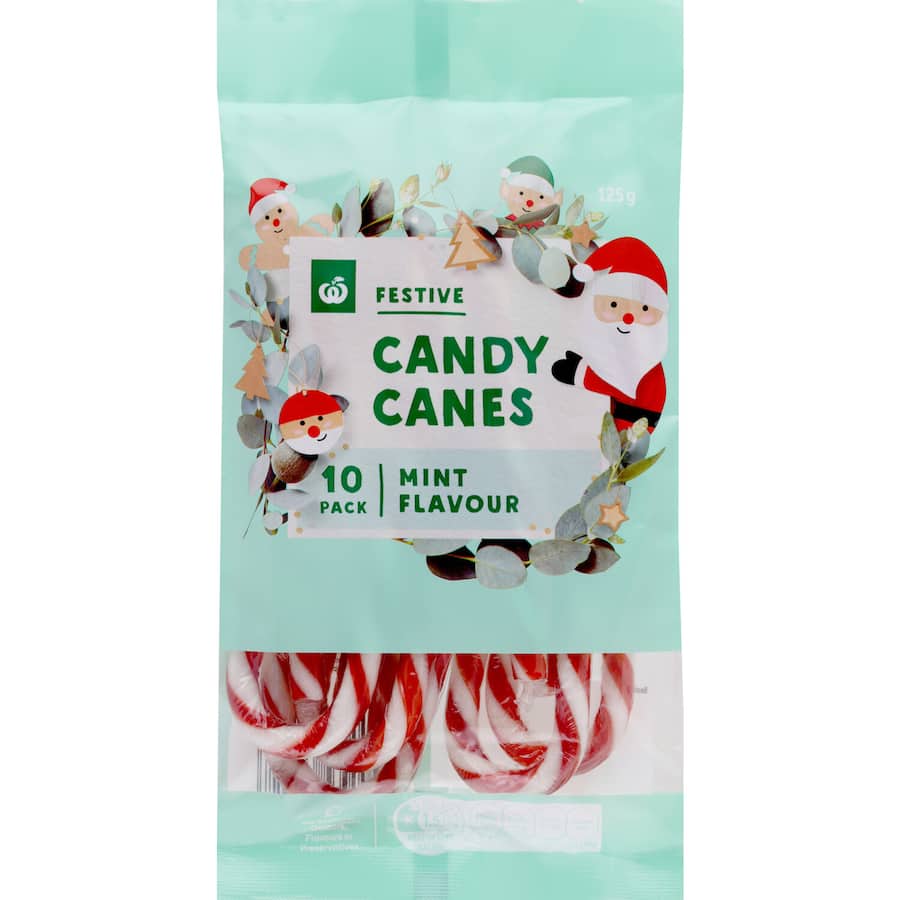 Woolworths Candy Canes Peppermint
