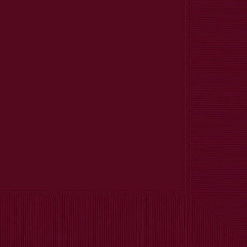Pack of 20 elegant berry-colored lunch napkins, perfect for any dining occasion and made from eco-friendly materials.