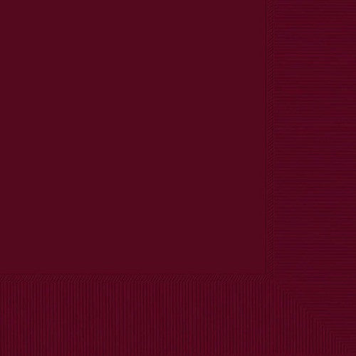 Bright berry-colored beverage napkins, pack of 20, perfect for parties and picnics, combining style and functionality.