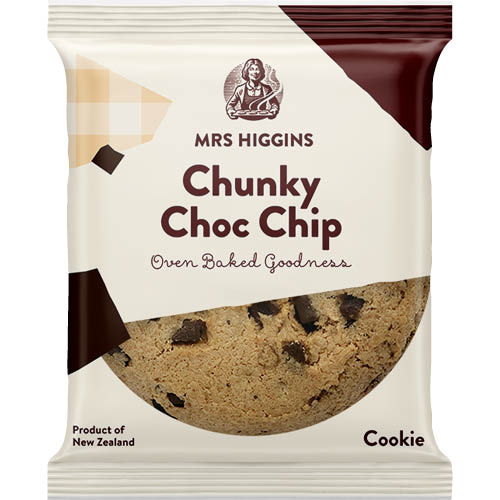 Mrs Higgins Chunky Choc Chip Cookie 40G x 100 units