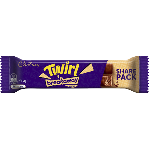 Cadbury Twirl Breakaway Chocolate Bar 40 x 58g