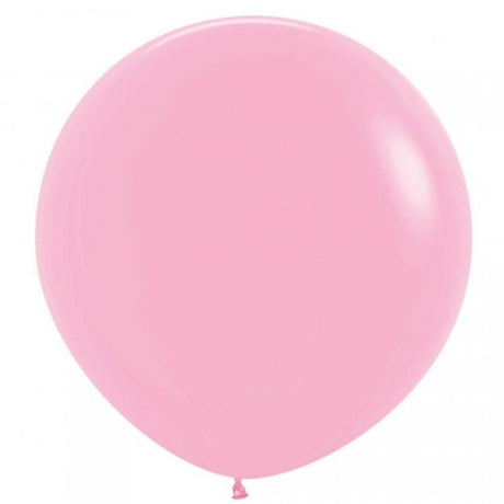 Pack of 3 Sempertex 60cm fashion pink latex balloons perfect for parties, durable and vibrant for stunning decor.