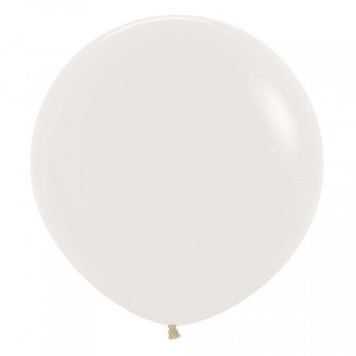 Pack of 3 Sempertex 60cm crystal clear latex balloons perfect for elegant party decorations and stunning displays.