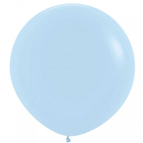 Sempertex 60cm Pastel Matte Blue Latex Balloons 640 - Pack of 3