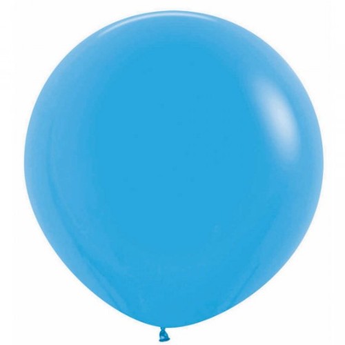 Pack of 3 Sempertex 60cm fashion blue latex balloons, perfect for vibrant party decor and festive celebrations.