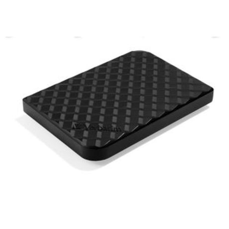 Verbatim 2TB external hard drive featuring USB 3.0, slim design, and pre-installed backup software for fast storage solutions.