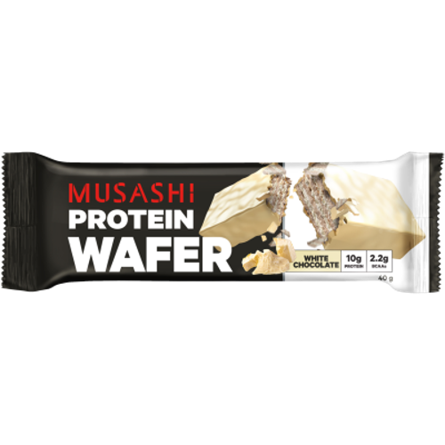 Musashi White Chocolate Protein Wafer Bar 12 x 40g