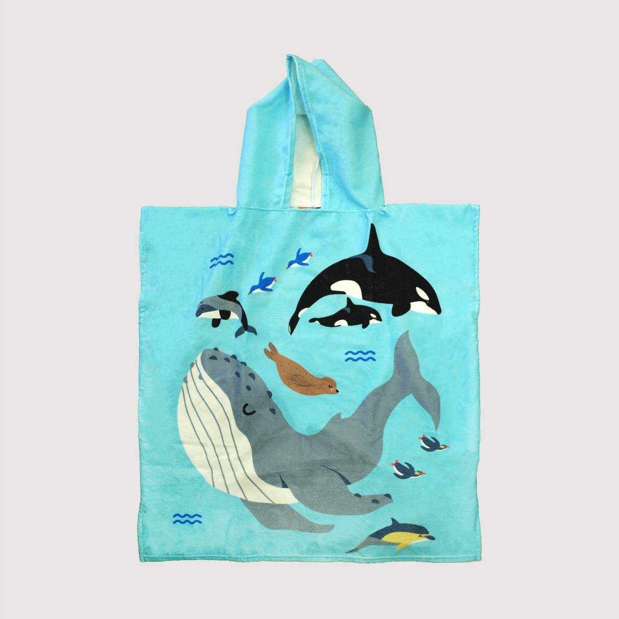 Moana Road - Sea Life Towel Hoodie - Under the Sea (Age 5 - 7) - 2 units