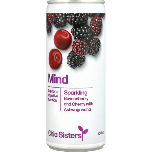 Chia Sisters Mind Boysenberry & Cherry Sparkling Drink 250ml