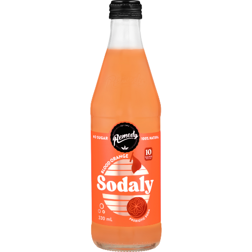 Remedy Sodaly Blood Orange Flavoured Drink 8 x 330ml