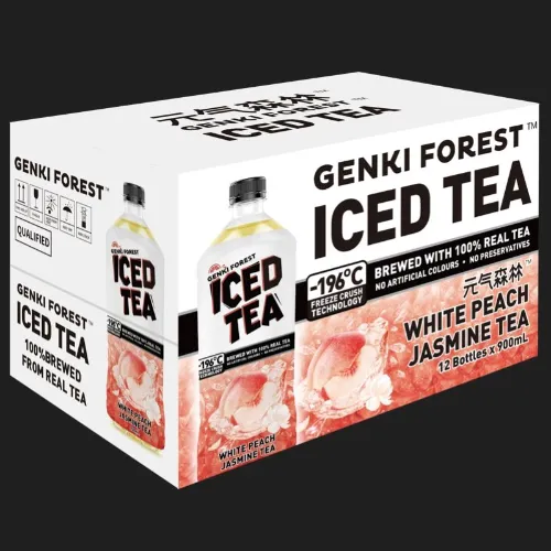 Genki Forest White Peach Jasmine Iced Tea 900ml