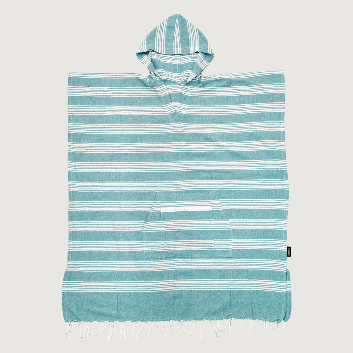 Moana Road - Turkish Towel Hoodie - Aqua Striped - 2 units