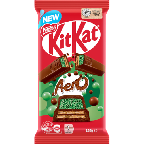Nestle Kit Kat Aero Mint Chocolate Block 155g