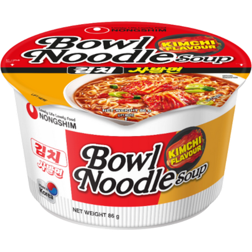 Nongshim Kimchi Flavour Bowl Noodle Soup 86g